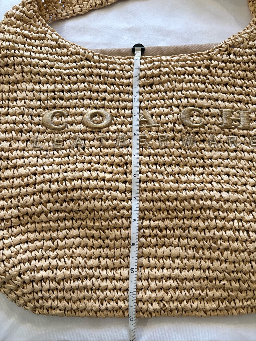 Natural Raffia Summer Beach Shoulder Bag - Picture 9 of 10